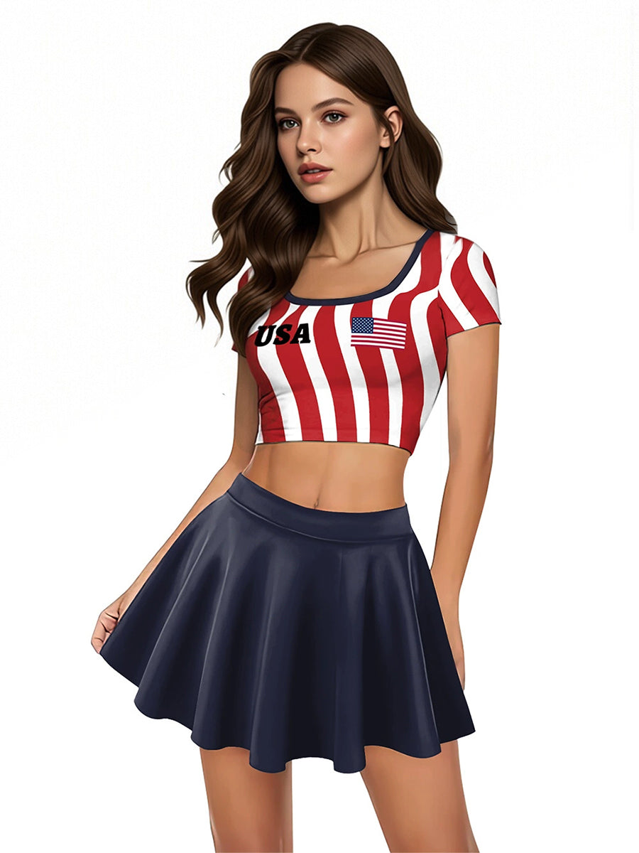 USA Patriotic Fan Outfit