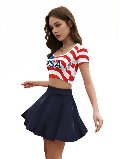 USA Patriotic Fan Outfit