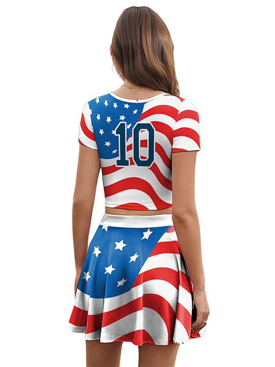 USA Patriotic Fan Outfit