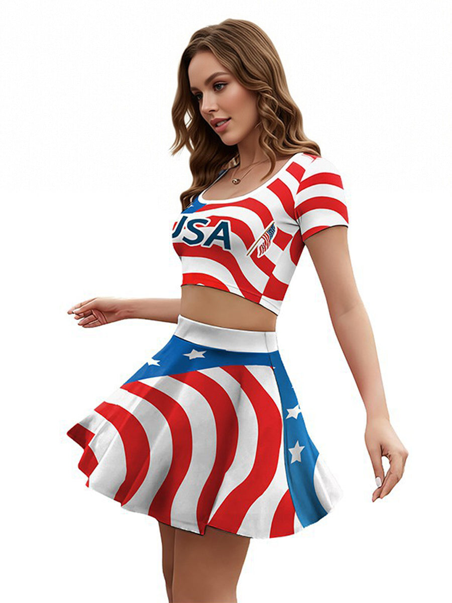 USA Patriotic Fan Outfit