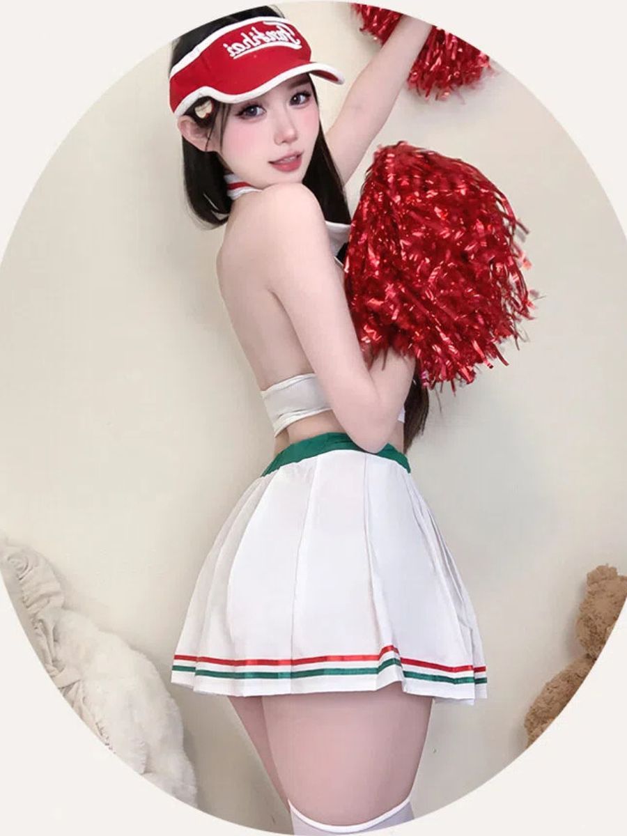 Preppy Sports Top and Pleated Skirt