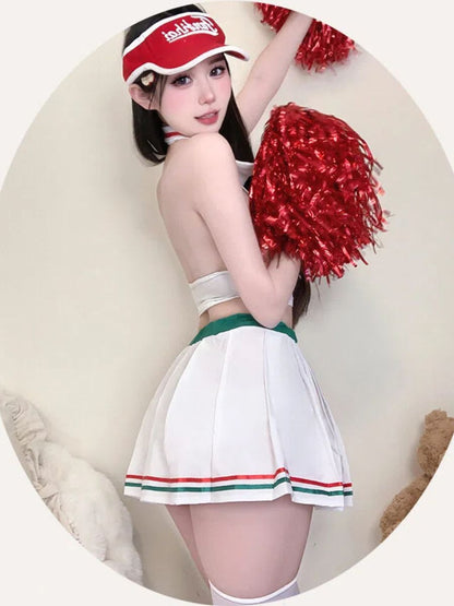 Preppy Sports Top and Pleated Skirt