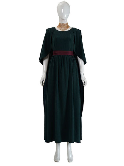 Velvet Green Renaissance Maxi Dress