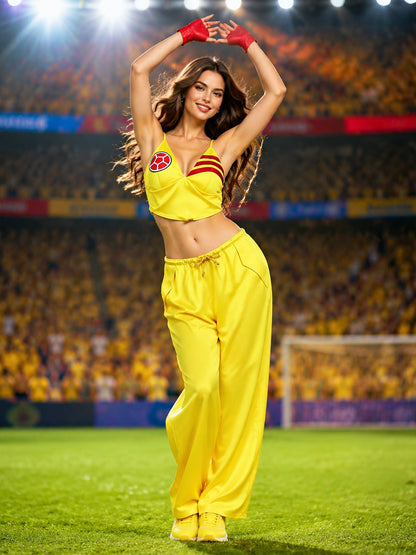 Vibrant Yellow Festival Rave Outfit