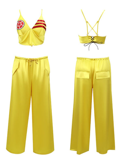 Vibrant Yellow Festival Rave Outfit