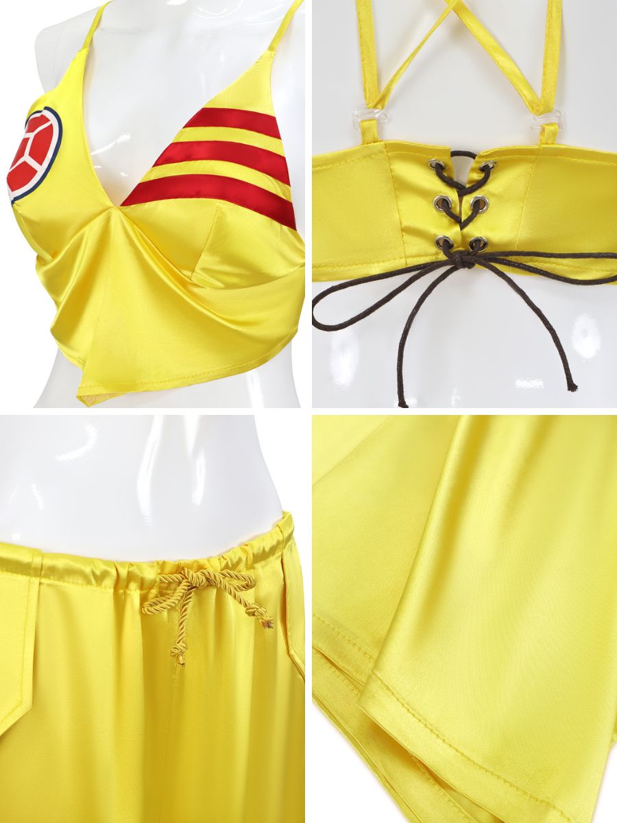 Vibrant Yellow Festival Rave Outfit