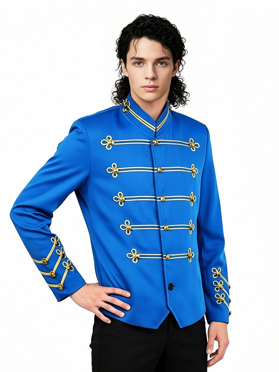 Vintage Royal Blue Military Jacket