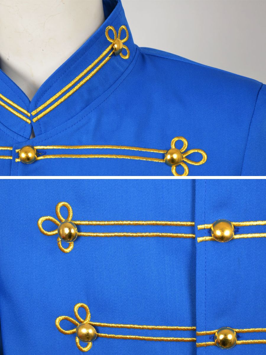 Vintage Royal Blue Military Jacket