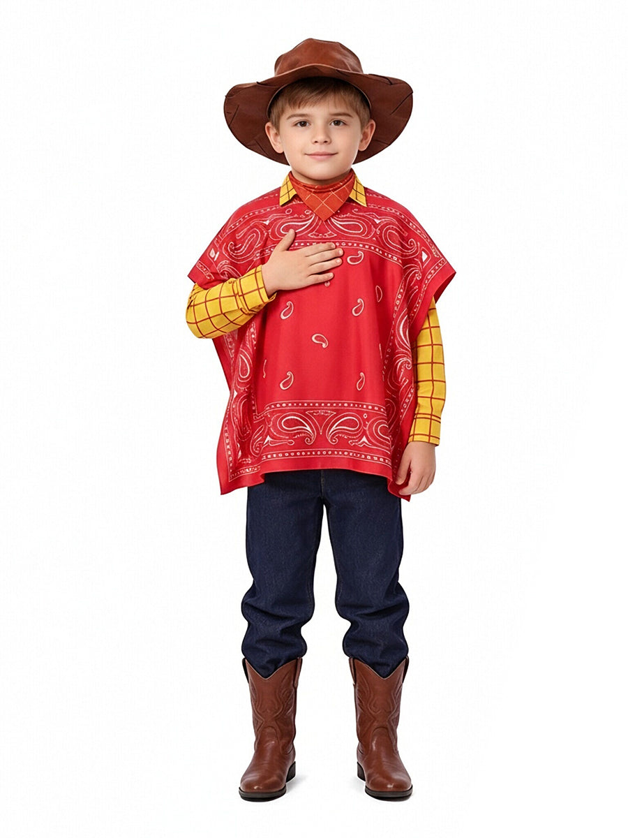 Toy Story 5 Woody Costume for Kids and Adult Western Cowboy Cosplay Outfit