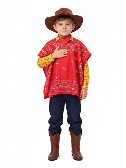 Toy Story 5 Woody Costume for Kids and Adult Western Cowboy Cosplay Outfit
