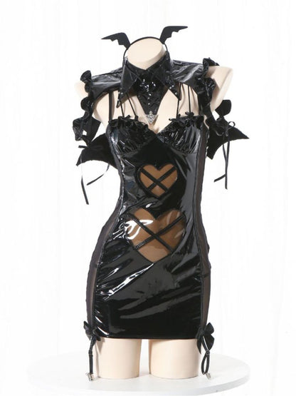 Wet Look Angel & Devil Cosplay Costume