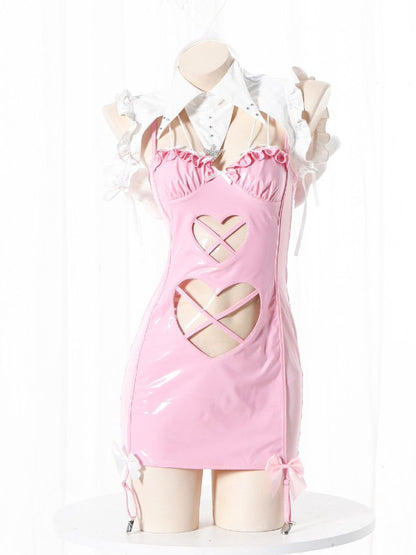 Wet Look Angel & Devil Cosplay Costume
