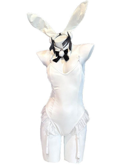 White Bunny Girl Cosplay Bodysuit