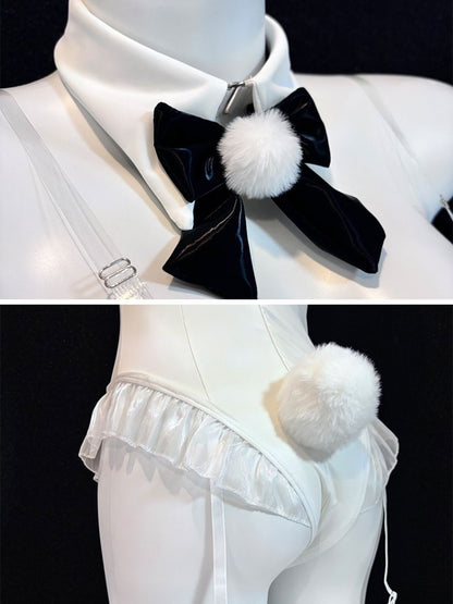 White Bunny Girl Cosplay Bodysuit
