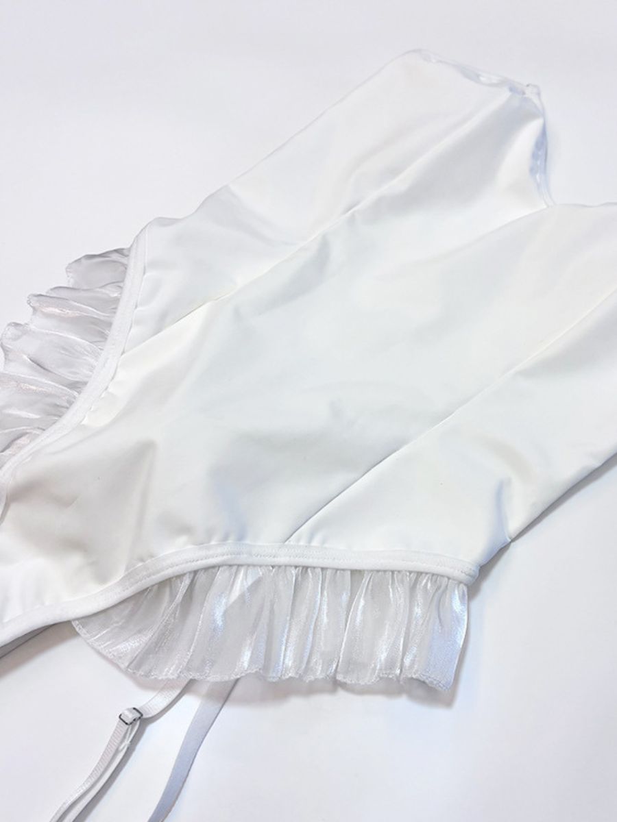 White Bunny Girl Cosplay Bodysuit