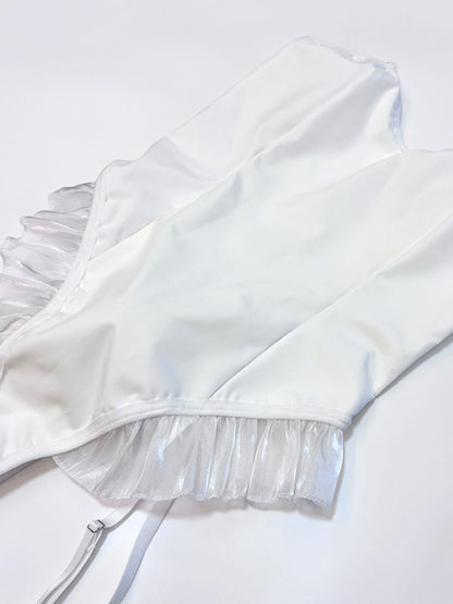White Bunny Girl Cosplay Bodysuit