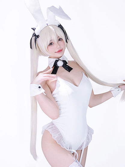 White Bunny Girl Cosplay Bodysuit