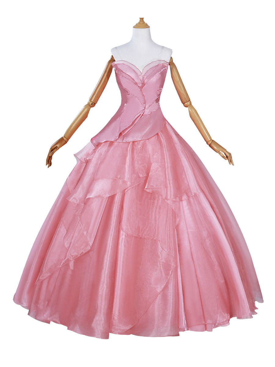 Pink Witch Tulle Strapless Dress
