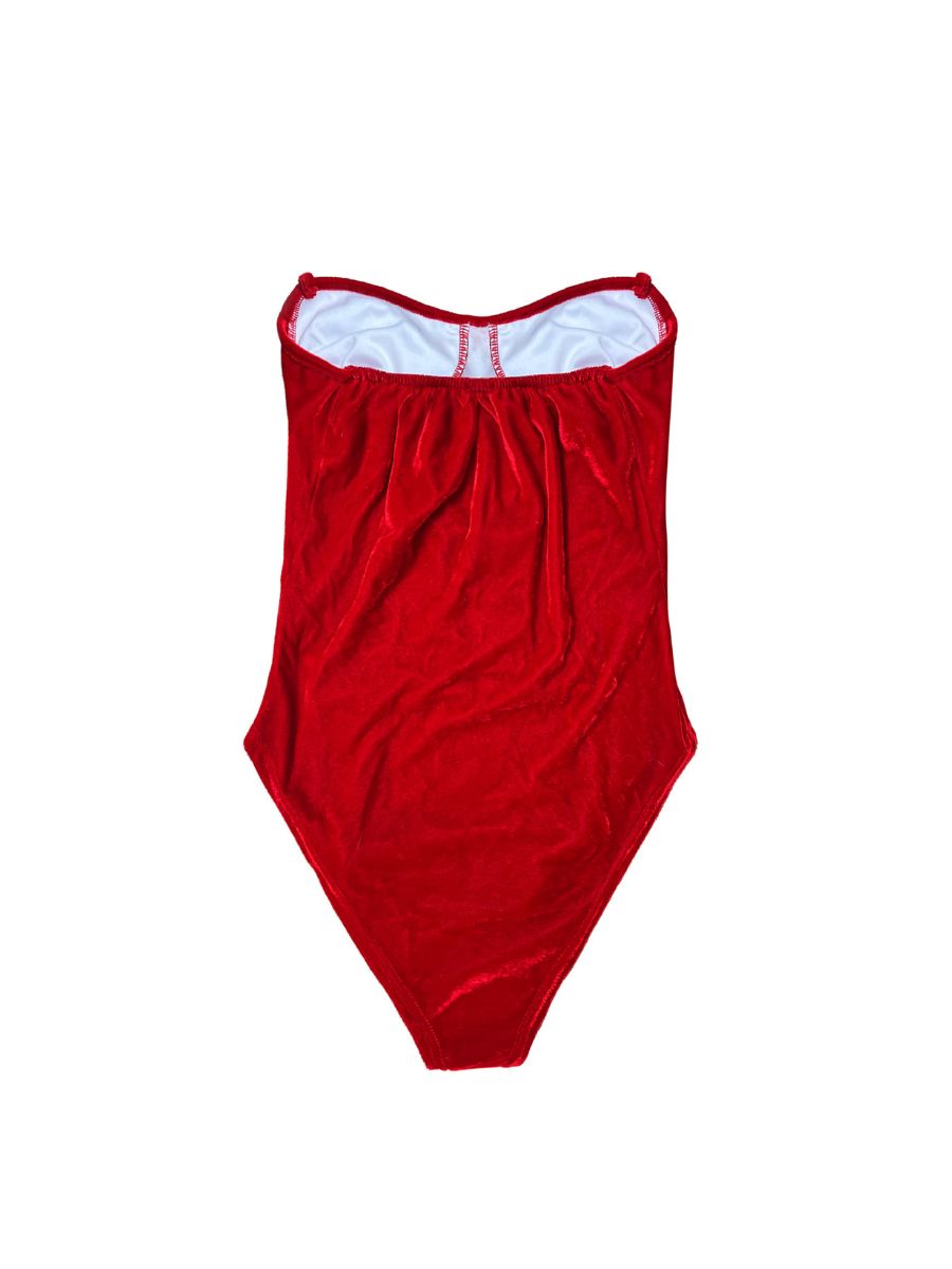 Sexy Mrs Claus Bodysuit and Cape