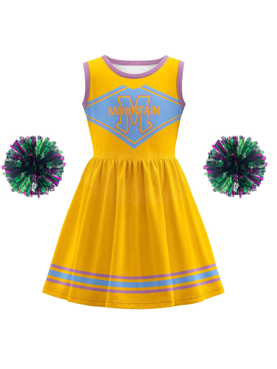 Girls Cheerleader Dress Costume