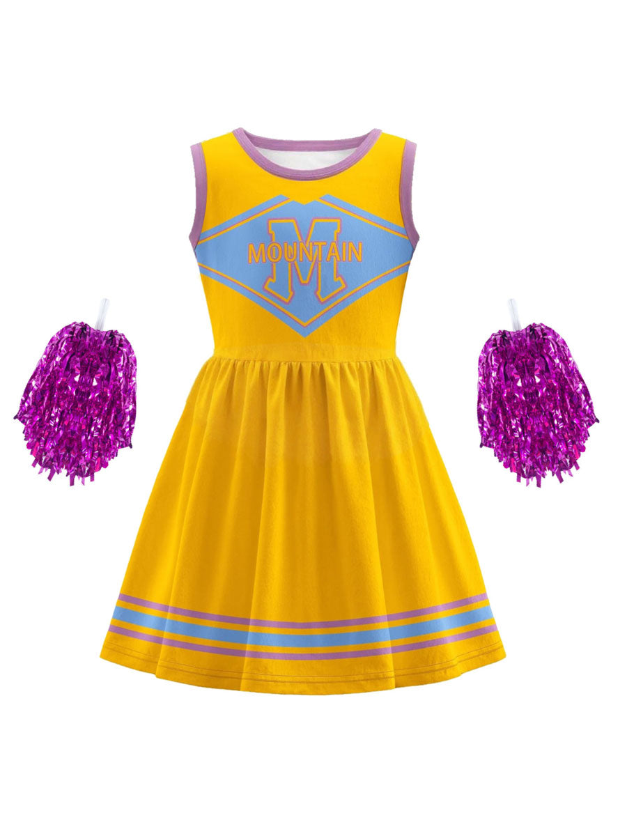 Girls Cheerleader Dress Costume